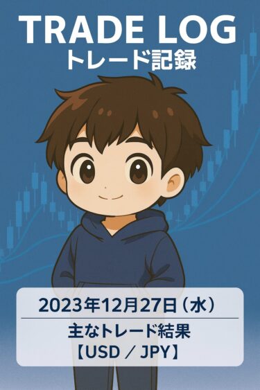2023年12月27日（水）主なトレード結果